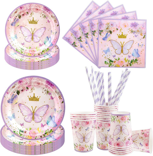 100 stück rosa schmetterling - stück,
