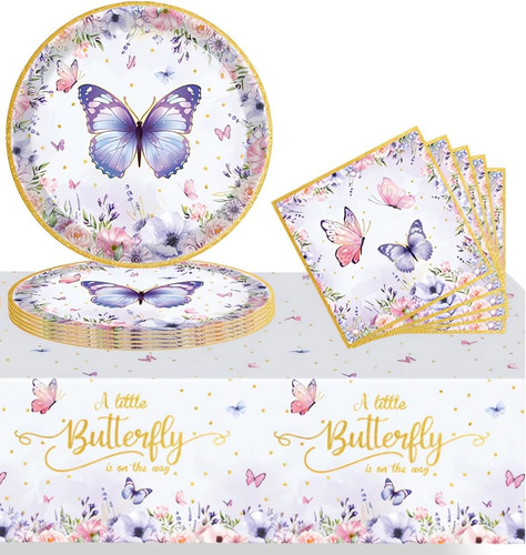 Schmetterling partygeschirr - schmetterling,