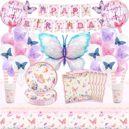 Schmetterling partygeschirr - schmetterling,