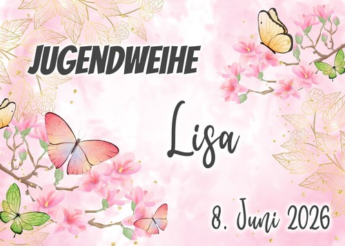 Schmetterling jugendweihe - schmetterling,