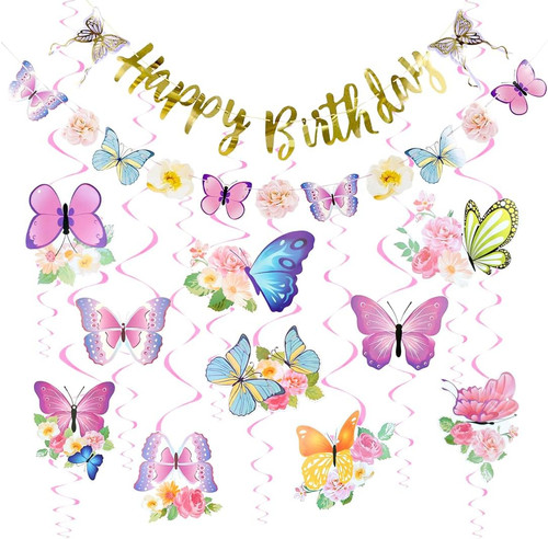 Schmetterling geburtstag party - schmetterling,