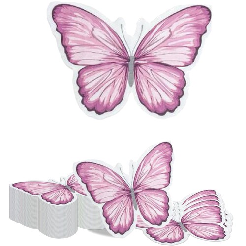 Servietten schmetterling rosa - servietten,
