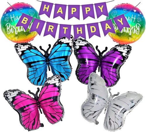Schmetterling ballon deko set - ballon,
