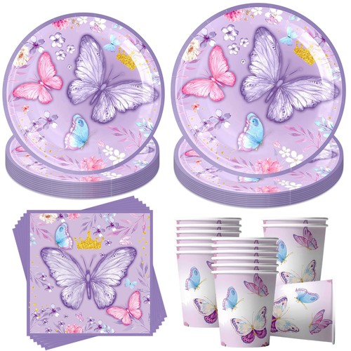 Schmetterling partygeschirr - schmetterling,