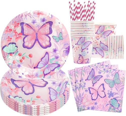 Schmetterling partygeschirr - schmetterling,